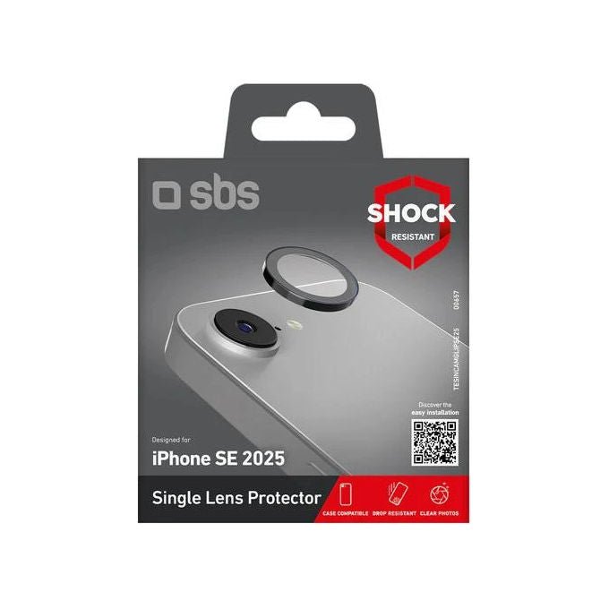 Sbs Protezione Obiettivo Fotocamera Vetro Temperato Antigraffio per iPhone SE 2025