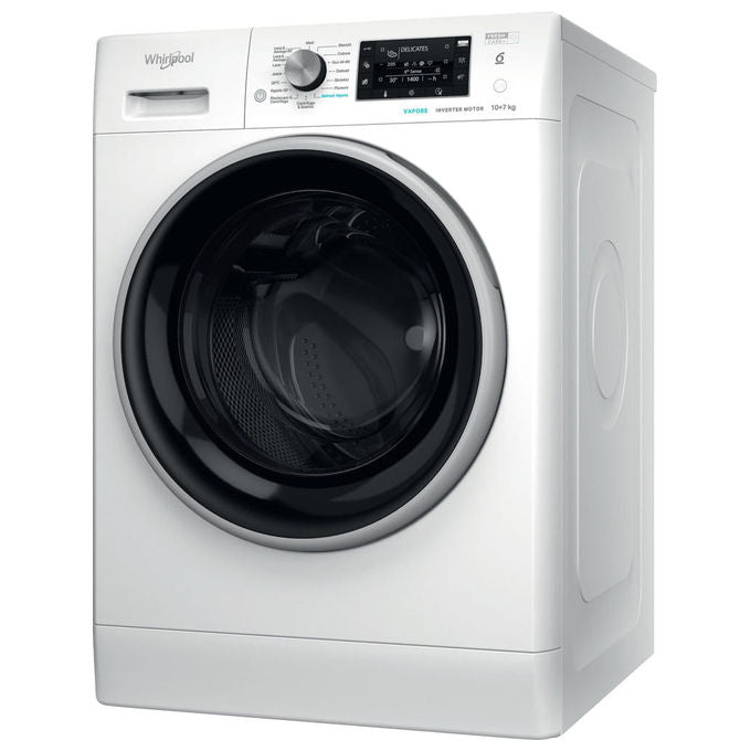 Whirlpool Lavasciuga a Libera Installazione 10 kg Lavaggio 7 kg Asciugatura FFWDD 107448 WBS IT