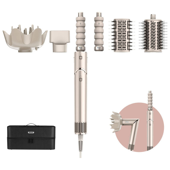 Shark FlexStyle Asciugacapelli Multistyler 5 Accessori Champagne