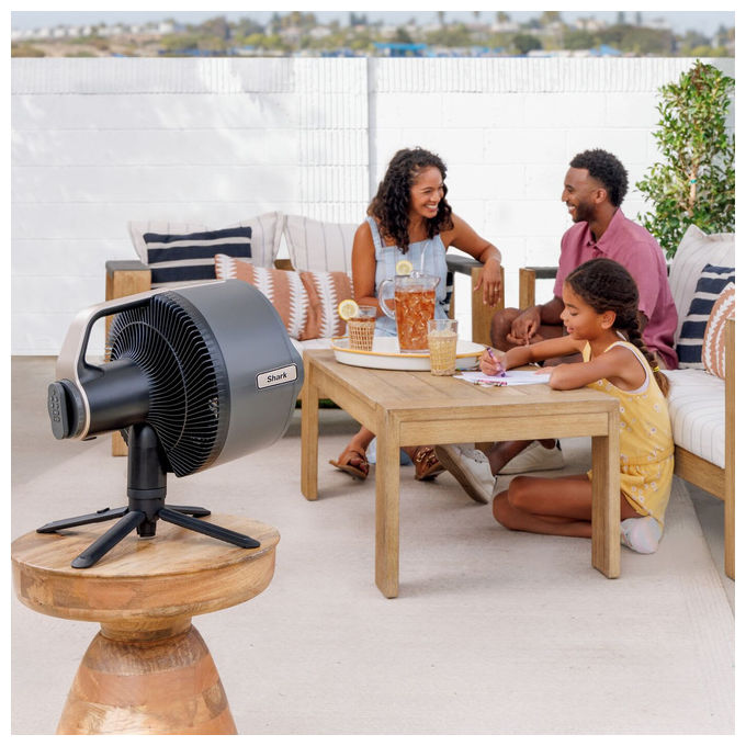 Shark Ventilatore FlexBreeze Pro Mist Nebulizzatore da Tavolo-Pavimento Antracite