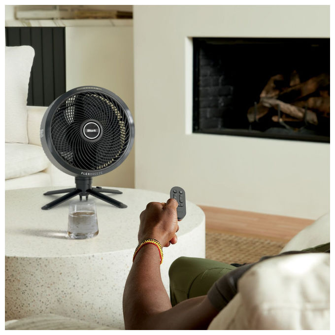 Shark Ventilatore FlexBreeze Pro Mist Nebulizzatore da Tavolo-Pavimento Antracite