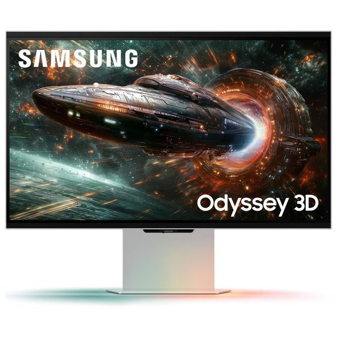 Samsung Monitor Gaming Odyssey 27'' UHD 4K Compatibile Nvidia G-Sync Argento