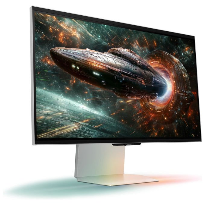 Samsung Monitor Gaming Odyssey 27'' UHD 4K Compatibile Nvidia G-Sync Argento