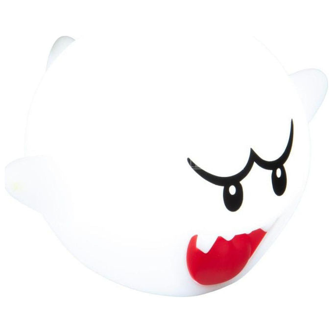 Paladone, Luce Notturna Super Mario Boo, Lampada in Silicone Morbido, 14 cm