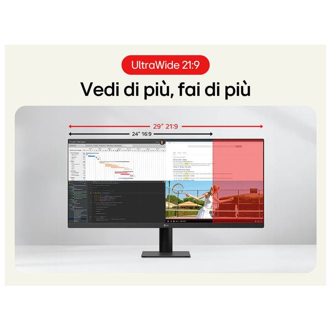 LG Monitor 29U511A 29'' WFHD HDR 100Hz Ultrawide