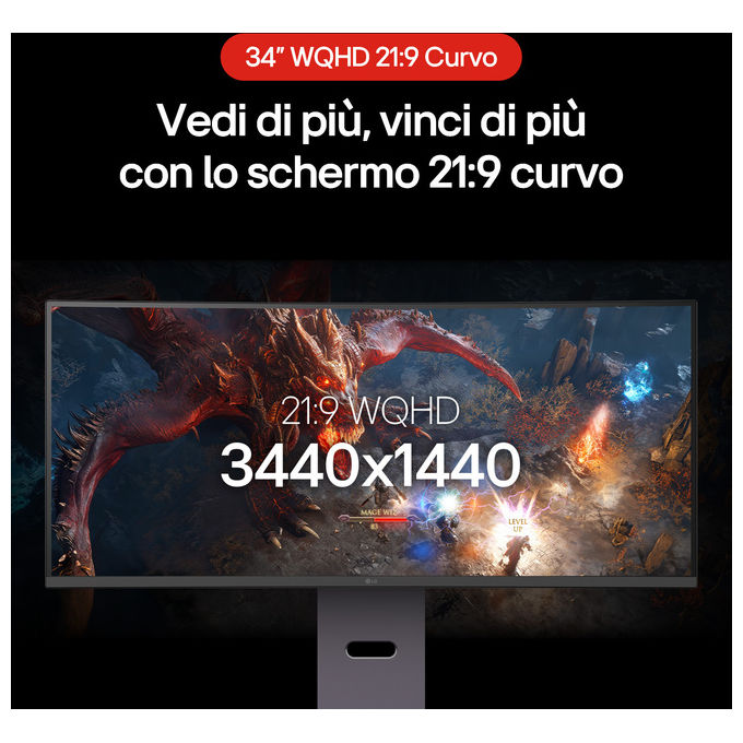 LG 34G600A-B 864 cm (34) 3440 x 1440 Pixel Wide Quad HD LCD 5 ms Schwarz (34G600A-B.AEU)