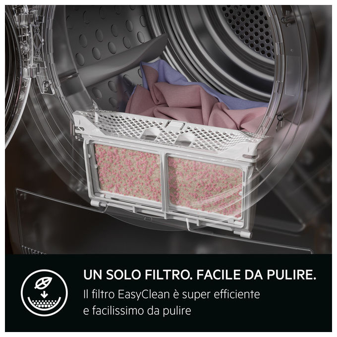 Aeg Asciugatrice Libera Installazione 9 Kg Serie 8000 TR8HDBG9B Pompa di Calore Bianco