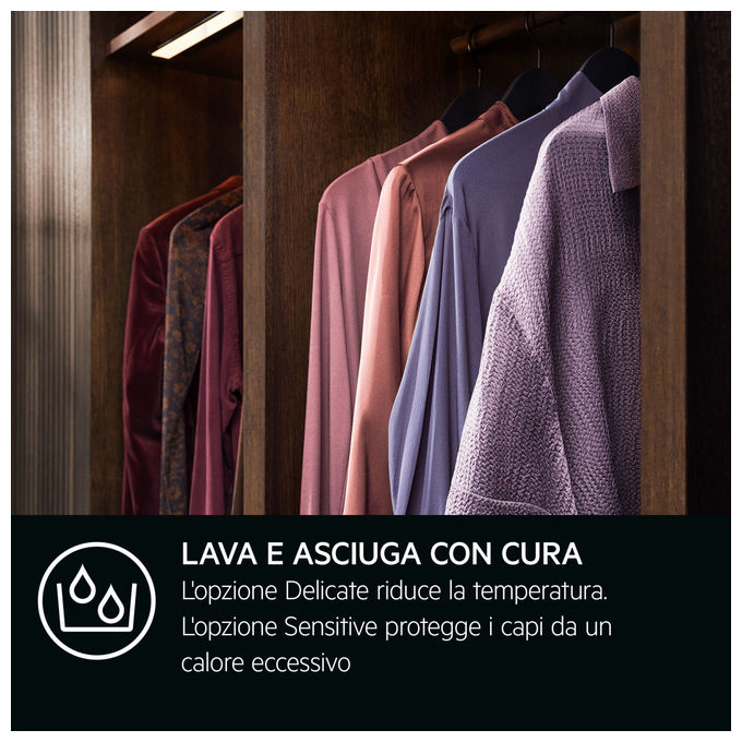 Aeg Asciugatrice Libera Installazione 9 Kg Serie 8000 TR8HDBG9B Pompa di Calore Bianco