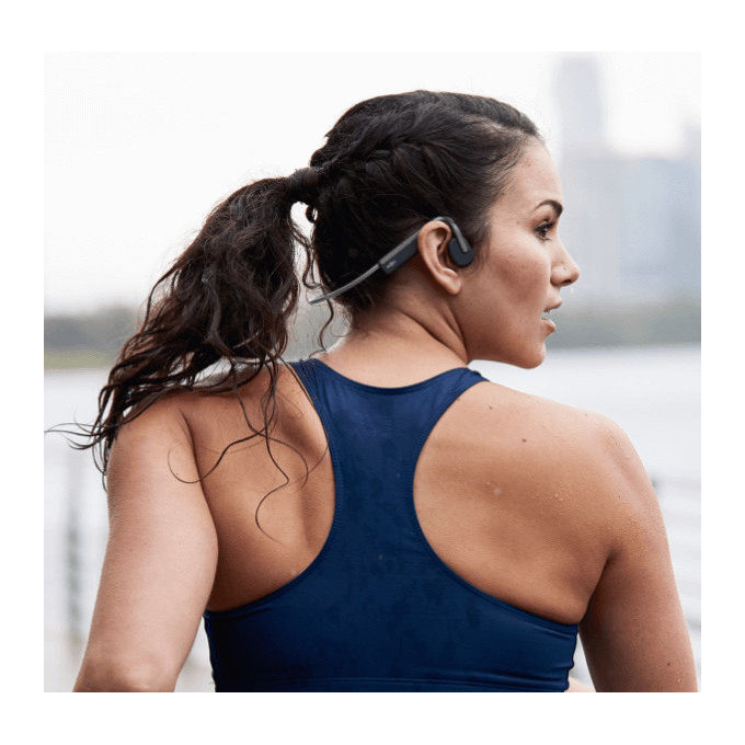 Shokz OpenMove, Cuffie Wireless Sport Bluetooth, Grigio