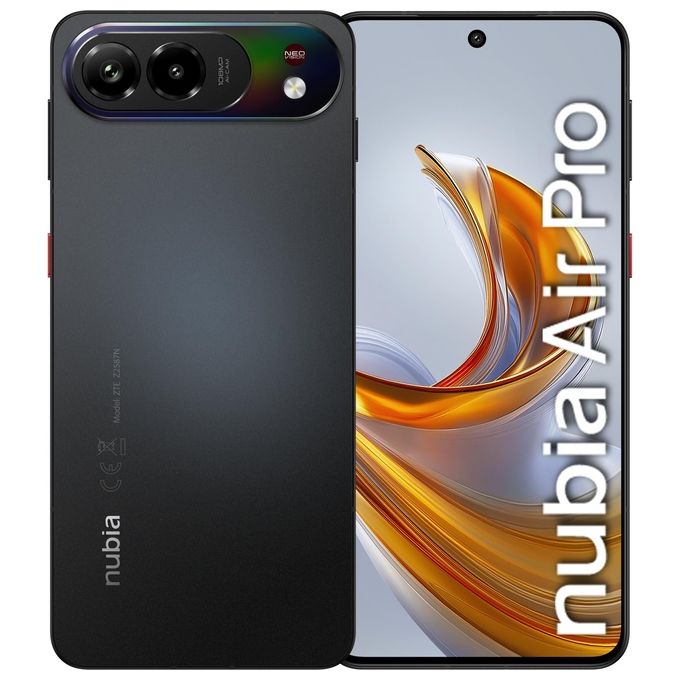 ZTE CR29959 Nubia Air Pro Smartphone 8 GB RAM 512 GB 6.77'' 5G AMOLED 120Hz colore Nero