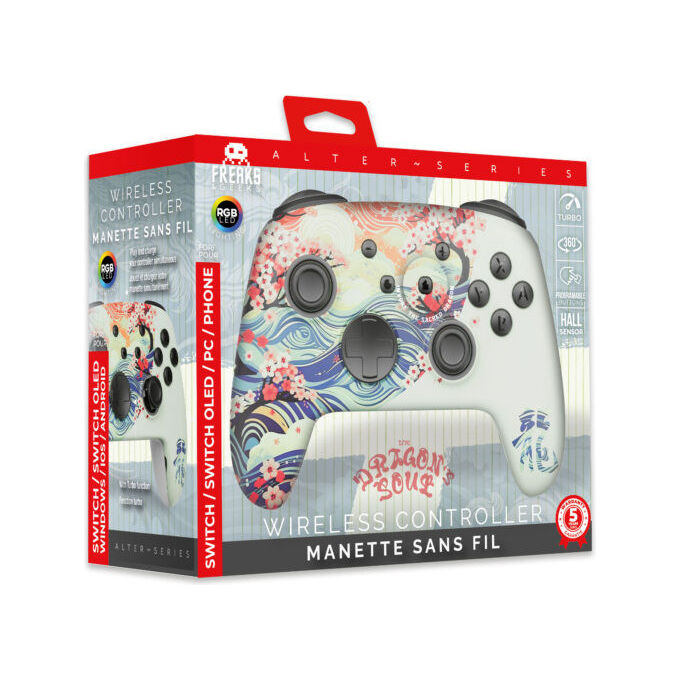 Freaks and Geeks Gamepad Wireless RGB Dragon's Soul Controller per Nintendo Switch e PC