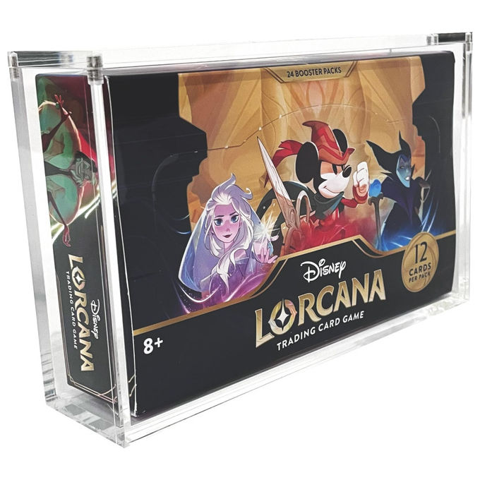 The Acrylic Box Custodia Premium Booster Box Disney Lorcana 6mm Magnetica Trasparente