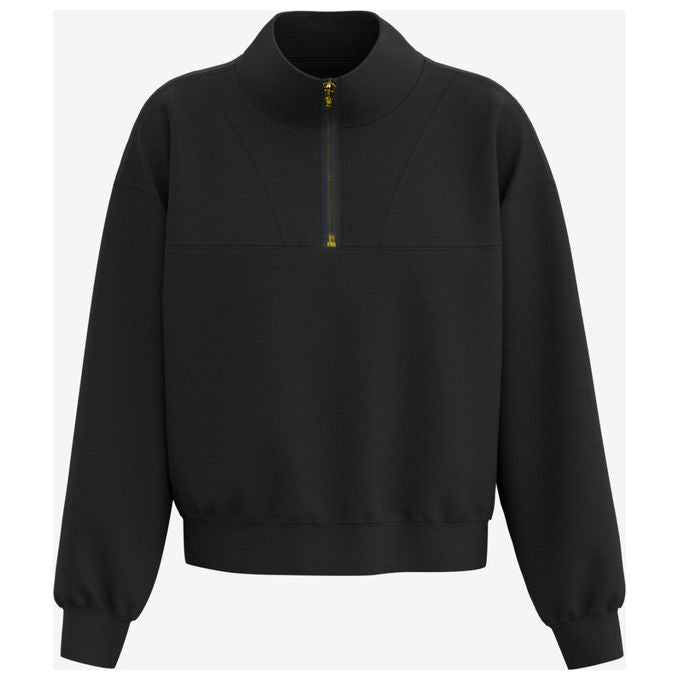 Altri Brand Felpa con Zip Nera GameTekk Da Donna