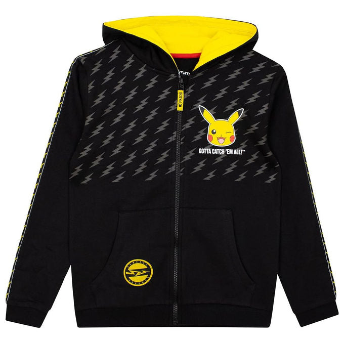 Pokemon Felpa con Cappuccio Pikachu Taglia XL 60% Cotone 40% Poliestere