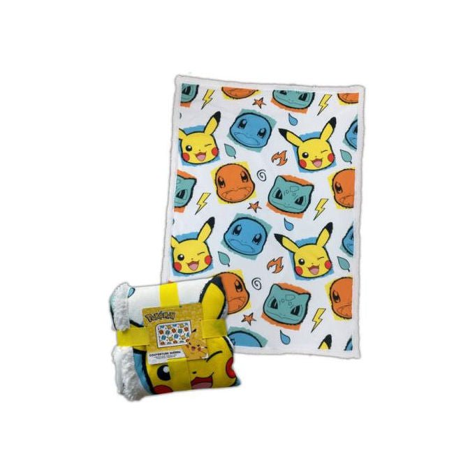 Pokemon Coperta Sherpa 100x150 cm Face and Colour