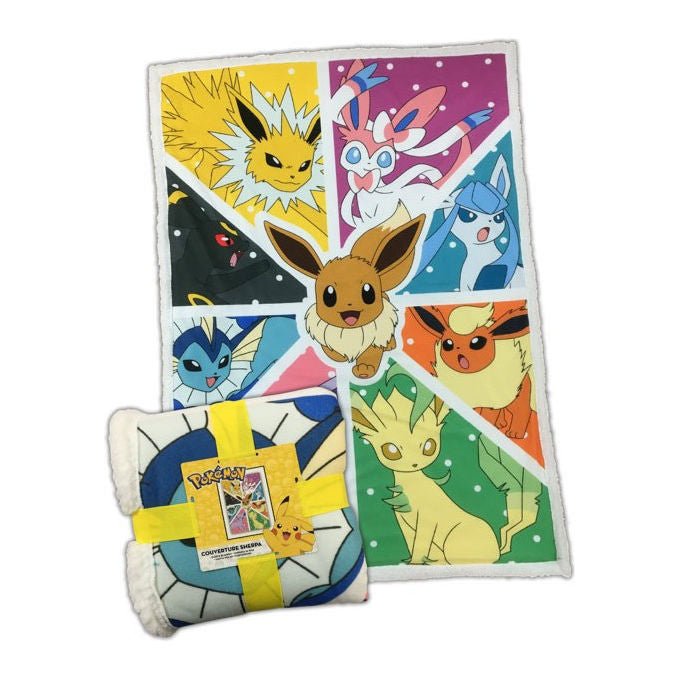 Pokemon Coperta Sherpa Eevee Transformation 100x150 cm