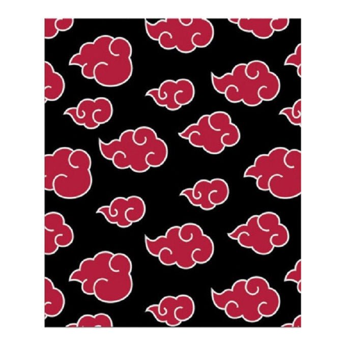 Bandai Coperta Sherpa Naruto Shippuden Logo Akatsuki Anime 100x150 cm