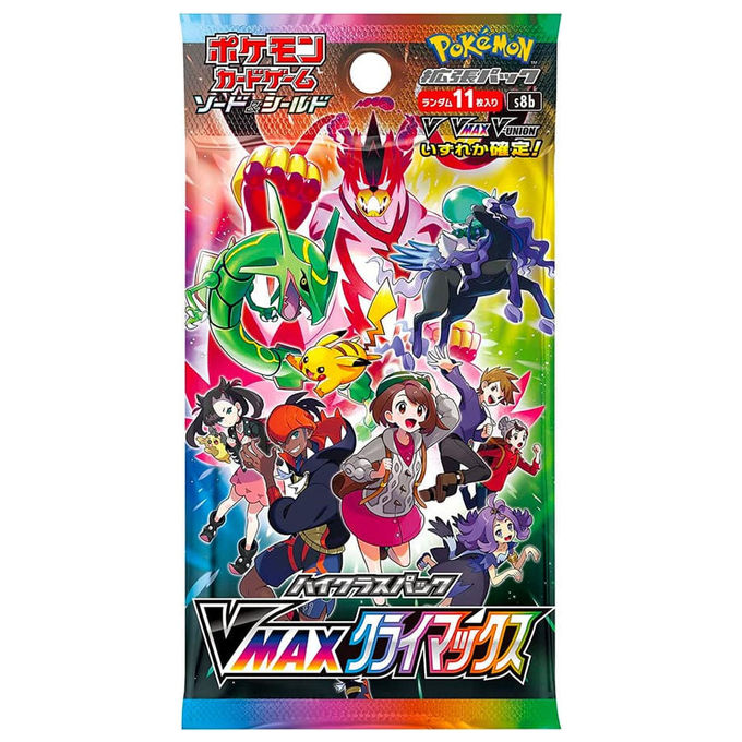 Pokemon VMAX Climax Booster Pack Versione Giapponese 1 Bustina Carte Rare Trainer Gallery