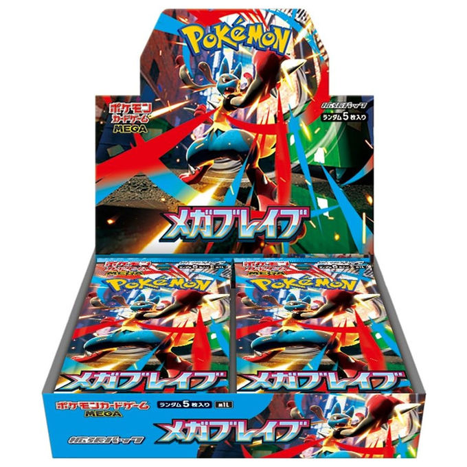Pokémon, Gioco di Carte Mega Brave Booster Box, Giapponese, 30 Confezioni