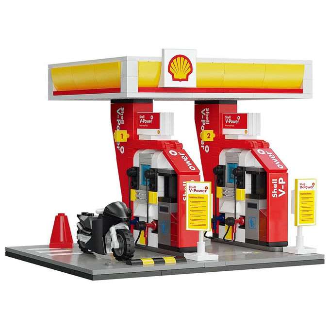 Cada Shell Stazione di Servizio Mini 305 Pezzi Modello C66028W