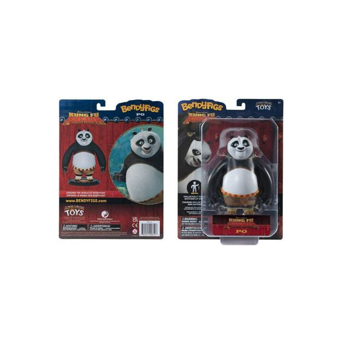 Noble Collection Kung Fu Panda Bendyfigs Figura Flessibile Po Ping 15 cm