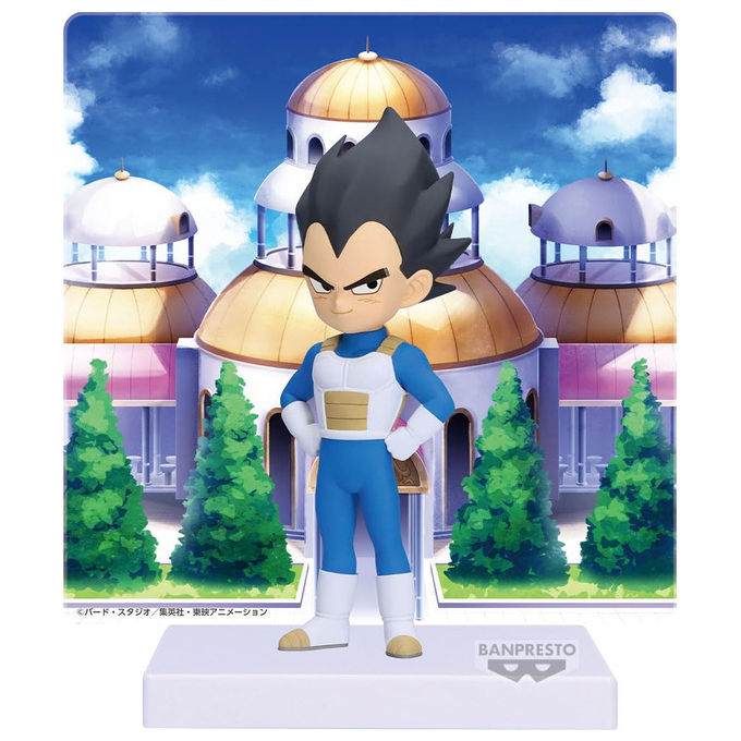 Banpresto Dragon Ball Daima Vegeta Mini Figure con Pannello Statua 9 cm