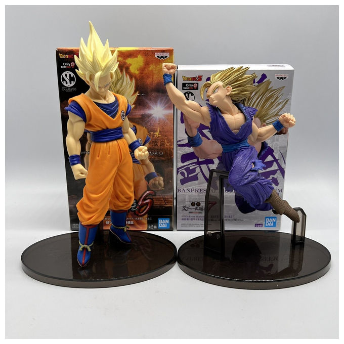 Bandai Dragon Ball Figure Son Goku and Son Gohan Dragon History II 16cm