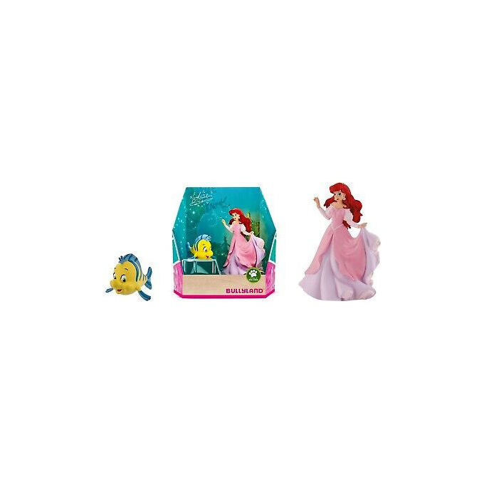 Bullyland Set Personaggi Ariel e Flounder Principesse Disney Dipinto a Mano