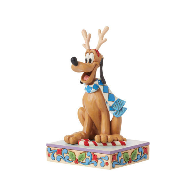 Disney Traditions Statuetta Natale Plutone di Jim Shore Resina 11.3 cm