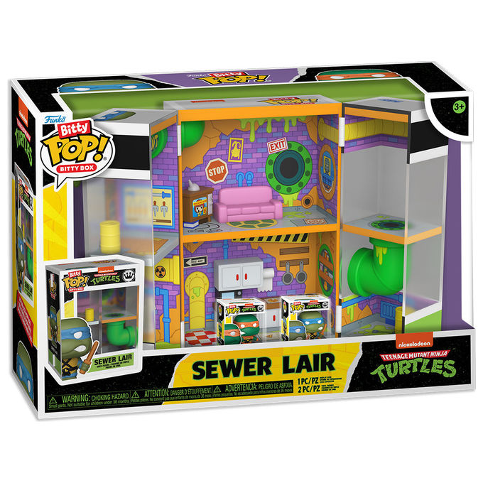 Funko Bitty Pop Bitty Box Tartarughe Ninja Sewer Lair Diorama TMNT Mini Figure