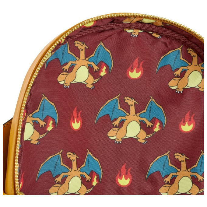 Loungefly Mini Zaino Charizard Pokemon Pelle Vegana 23 x 11 x 27 cm