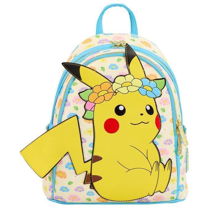 Loungefly Zaino Pokemon Pikachu Floral Pelle Vegana