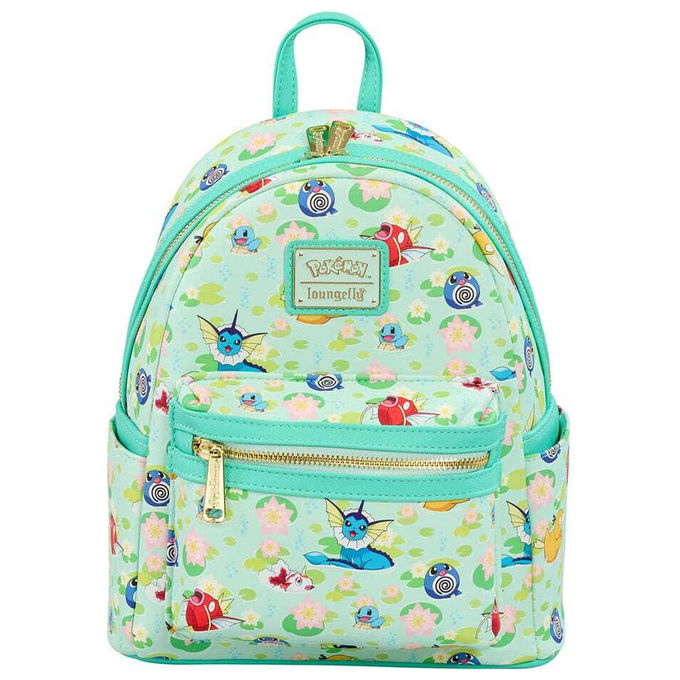 Loungefly Zaino Mini Pokémon Tipo Acqua Nylon Similpelle 27x23 cm