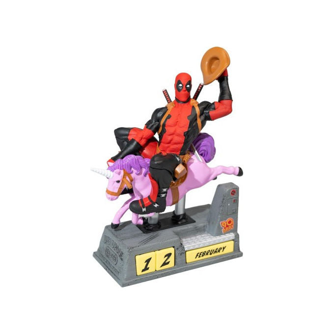 Grupo Erik Calendario Perpetuo 3D Marvel Deadpool Resina Gadget Comics