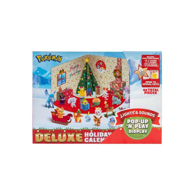 Boti Calendario dell'Avvento Deluxe Pokémon con Luci e Suoni Mini Figure PVC