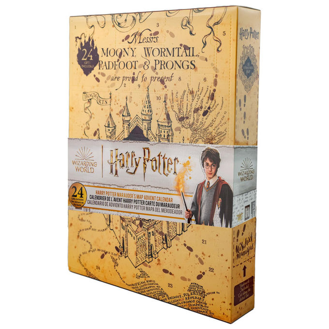 CINEREPLICAS Harry Potter Mappa del Malandrino Set Regalo 3 in 1 Segnalibro Borraccia Borsa