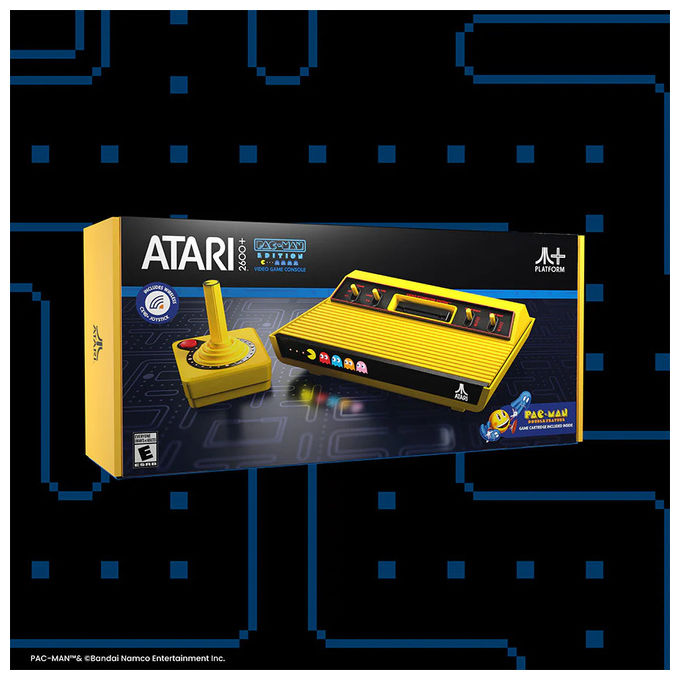 Atari Console Retrogaming Pac-Man Anniversary Edition Cartucce 2600-7800 Joystick Wireless