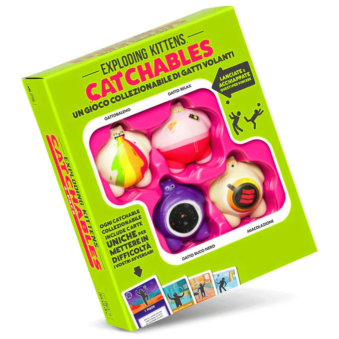 Asmodee Catchables 4-Pack Gioco di Abilita' con Gatti Volanti