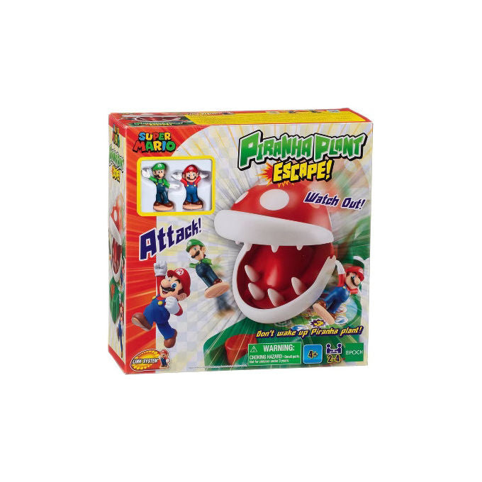 EPOCH Games, Super Mario Piranha Plant Escape, Gioco da Tavolo Multicolore, 4+ Anni