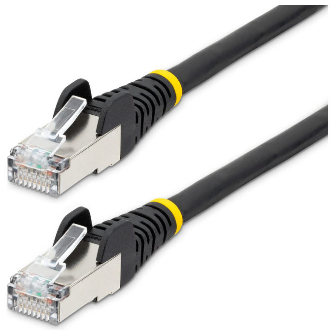 StarTech.com Cavo Ethernet CAT 6a 50cm Nero LSZH 10GbE RJ45 Antigroviglio