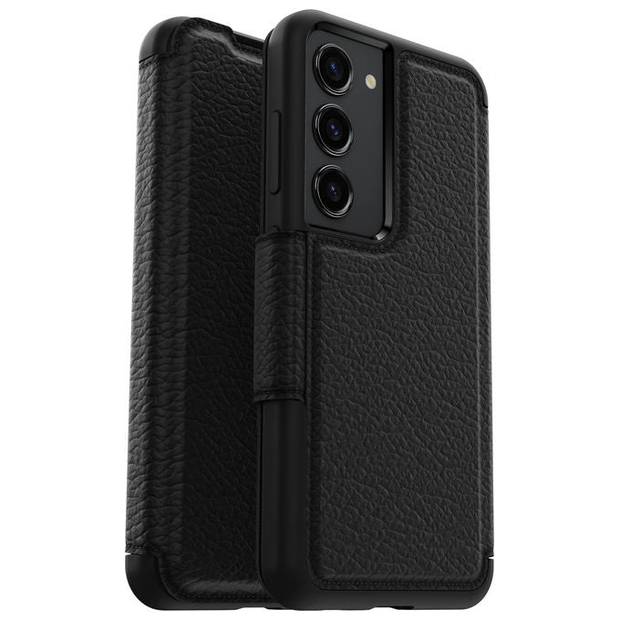 OtterBox Custodia Portafoglio in Pelle Nera Ombra per Samsung Galaxy S23