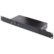 StarTech.com Hub USB 3.0 Alimentato 16 Porte Industriale Multipresa USB-A Installabile Muro-Rack-DIN