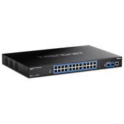 Trendnet Switch di Rete Gestito 24 Porte Gigabit Ethernet TI-RG262I Montaggio Rack Nero