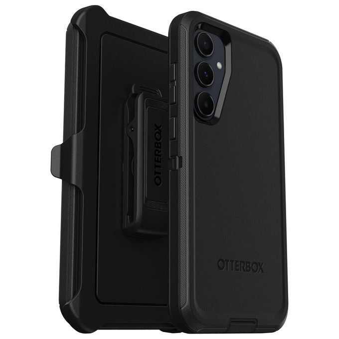Otterbox Defender Custodia Resistente con Supporto Nero per Samsung Galaxy A55 5G