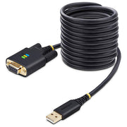 StarTech.com Cavo Seriale Null Modem USB a Seriale 3 m Nero