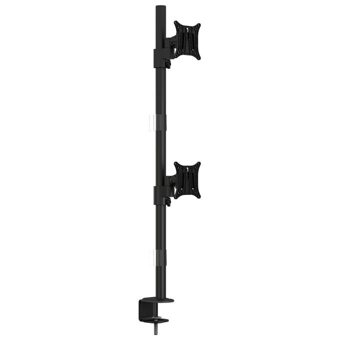 Multibrackets Supporto da Tavolo per Monitor 15-30'' Dual Verticale Nero