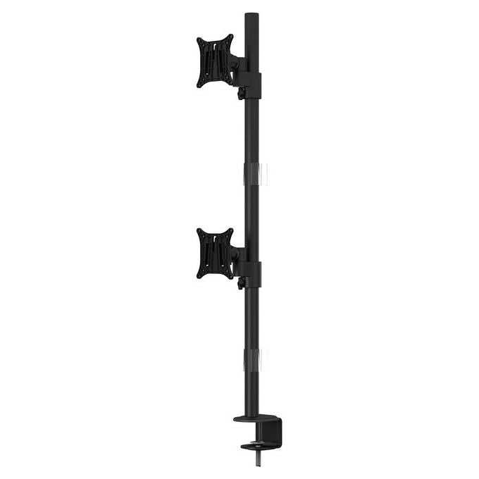 Multibrackets Supporto da Tavolo per Monitor 15-30'' Dual Verticale Nero