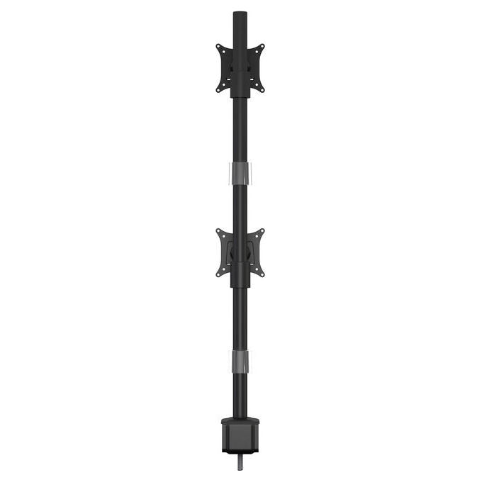 Multibrackets Supporto da Tavolo per Monitor 15-30'' Dual Verticale Nero