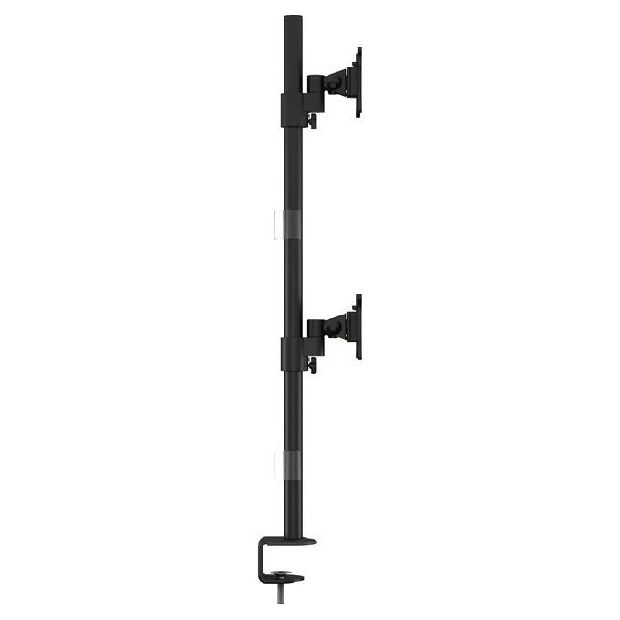 Multibrackets Supporto da Tavolo per Monitor 15-30'' Dual Verticale Nero