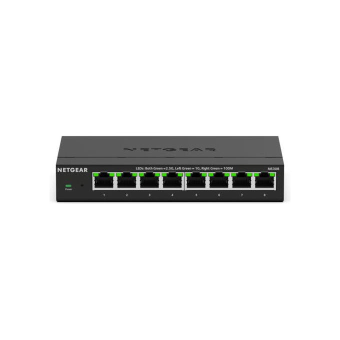 Netgear MS308 Switch Desktop 8 Porte 100-1000-2.5G Multi-Gigabit Non Gestito Nero